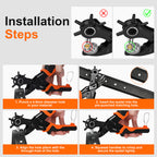 Diyife 2 in 1 Belt Hole Puncher Grommet Tool Kit with 3/16" 4.5mm Eyelet