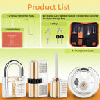 Diyife Advanced Lock Mechanism Training Kit – 25-Piece Set with 4 Clear Practice Locks