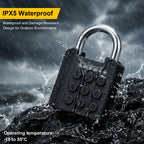 Combination Padlock, Diyife IPX5 Weatherproof Outdoor Keyless Entry Padlock