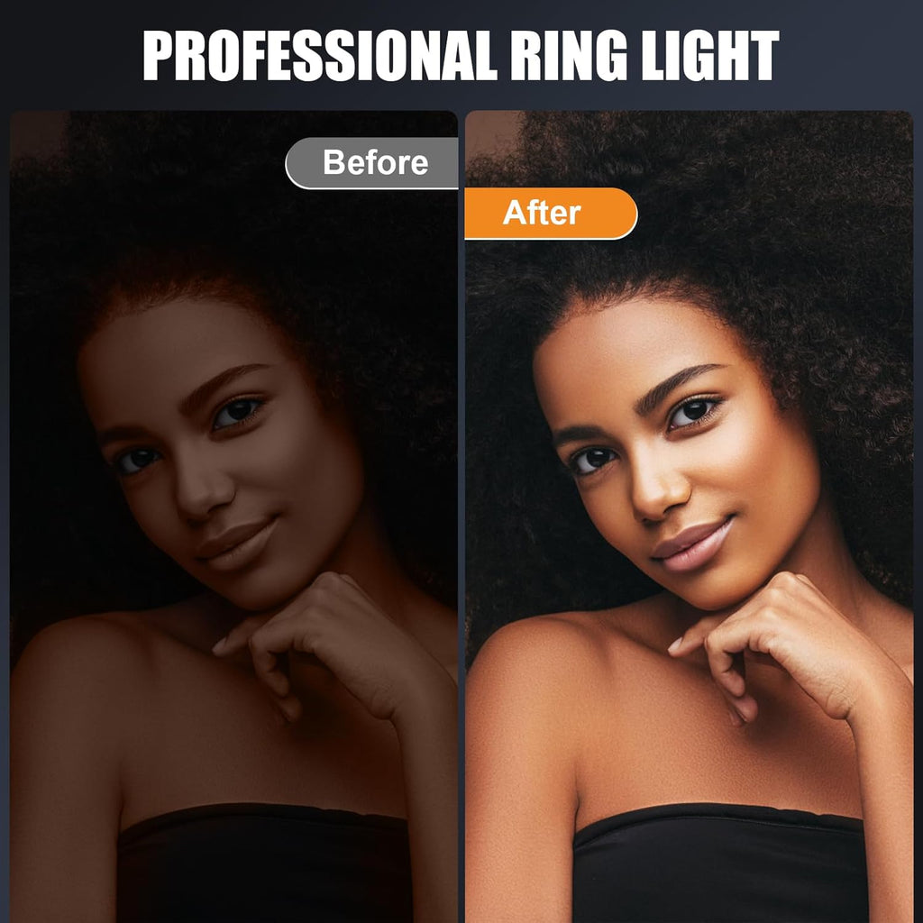 Diyife 360° Rotation Selfie Ring Light