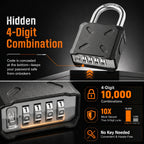 Heavy Duty Combination Padlock, Diyife Weatherproof 55mm Combination Lock