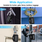 Diyife Combination Padlock, Weatherproof 4 Digit Resettable Locker Lock