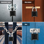 Large Heavy Duty Combination Padlock, [8mm Thick Shackle] [One-click Open] Diyife 52mm 4 Digit Locker Lock Weatherproof Lock Outdoor Combination Lock for Shed, Fence, Hasp, Cabinet, School, Gym