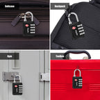 Diyife TSA Luggage Padlock, 4 Digit Combination Lock, Airplane Travel Lock for Suitcase, Gym Bag, Backpack, Case