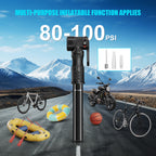 Mini Pompa per Bicicletta con Manometro – Pompa Portatile Diyife in Lega di Alluminio per Valvole Presta e Schrader – Bici da Corsa, Mountain Bike, Palloni e Anelli da Nuoto