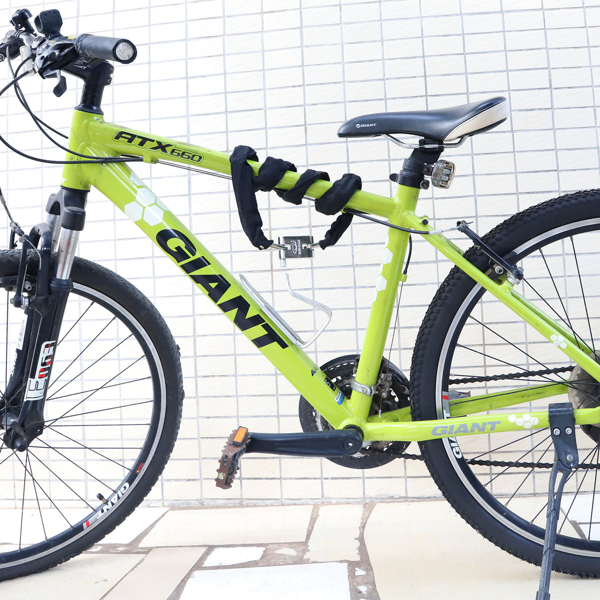 Diyife Heavy Duty Bike Lock - Anti-Theft High Security Chain with 3 Keys, Weatherproof Padlock for Bicycle, Motorcycle, Scooter, Door, Gate, Fence