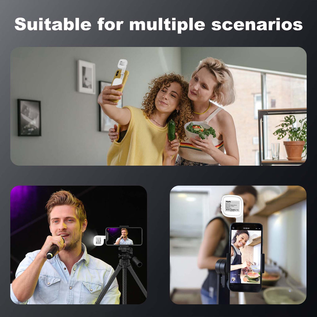 Diyife Magnetic Selfie Light for Phone, Compatible with MagSafe
