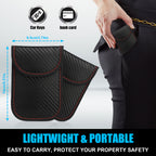 Diyife Faraday Box, RFID Box for Car Keys with 2 Pouch|Faraday Cage Key Fob Protector, Carbon Fiber Signal Blocker for Keyless Fob, Anti Theft Faraday Bags for Car Keys, Phones