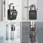 Key Lock Box, Diyife 4-Digit Security Combination Lock Box for House Key Weatherproof, Hanging Mounted, 5 House Keys Capacity, Portable Spare Key Storage Box for Home Apartment Office Garage Airbnb