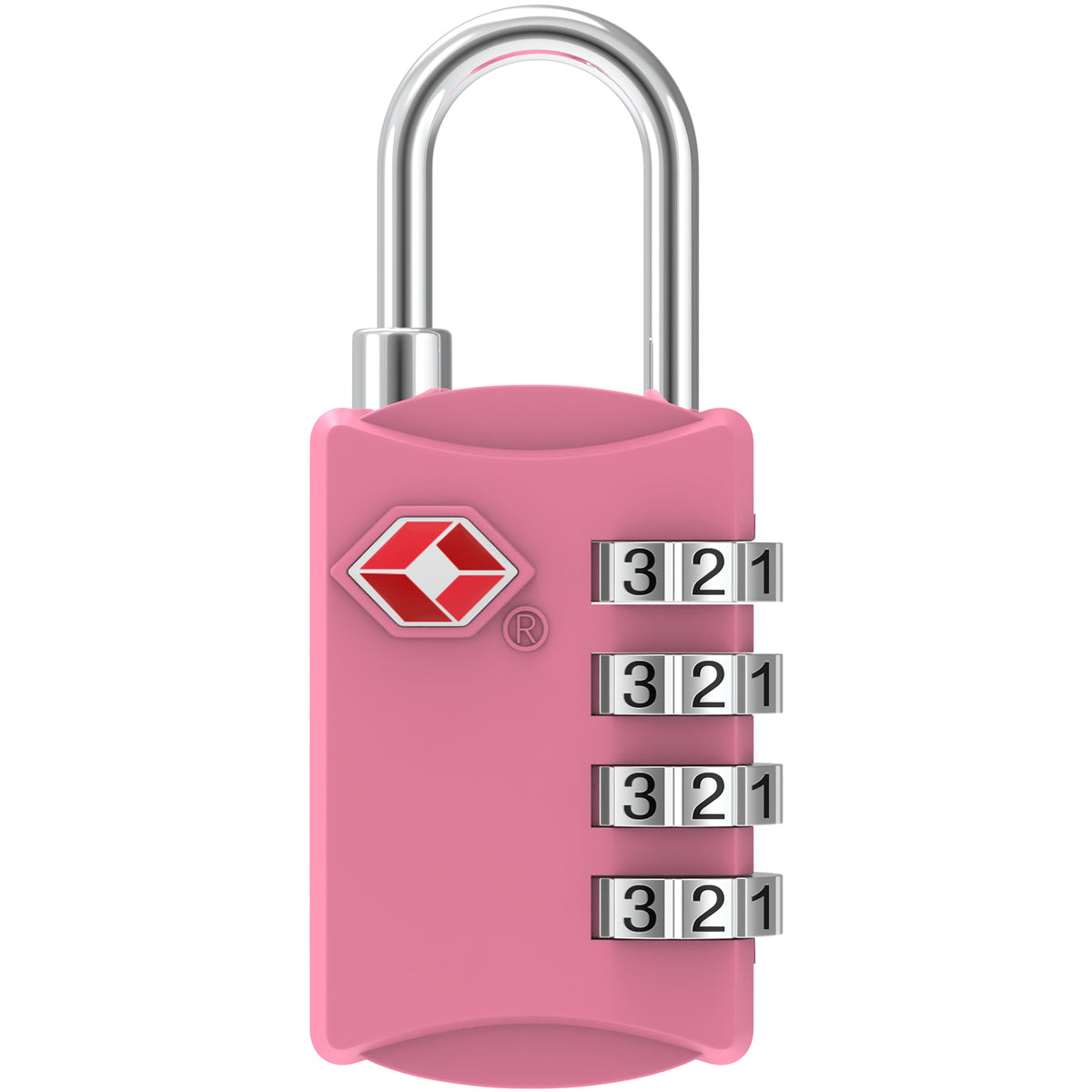 Diyife TSA Combination Padlock, 4 Digit Luggage Lock, Black, for Suitcase, Travel Bag, Gym Locker