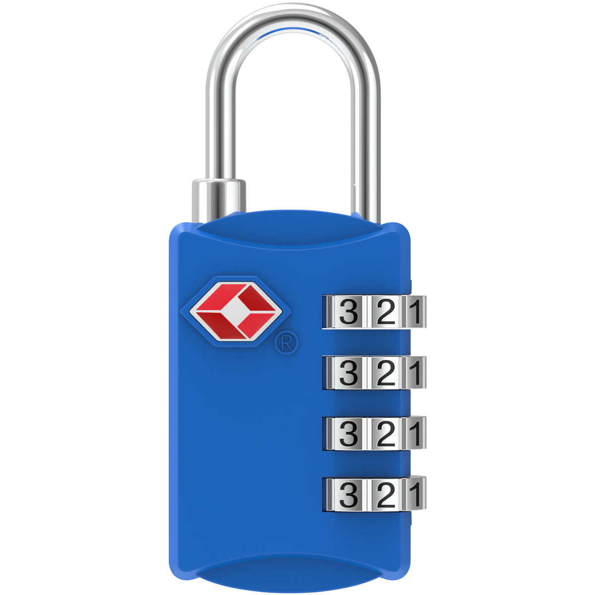 Diyife TSA Combination Padlock, 4 Digit Luggage Lock, Black, for Suitcase, Travel Bag, Gym Locker