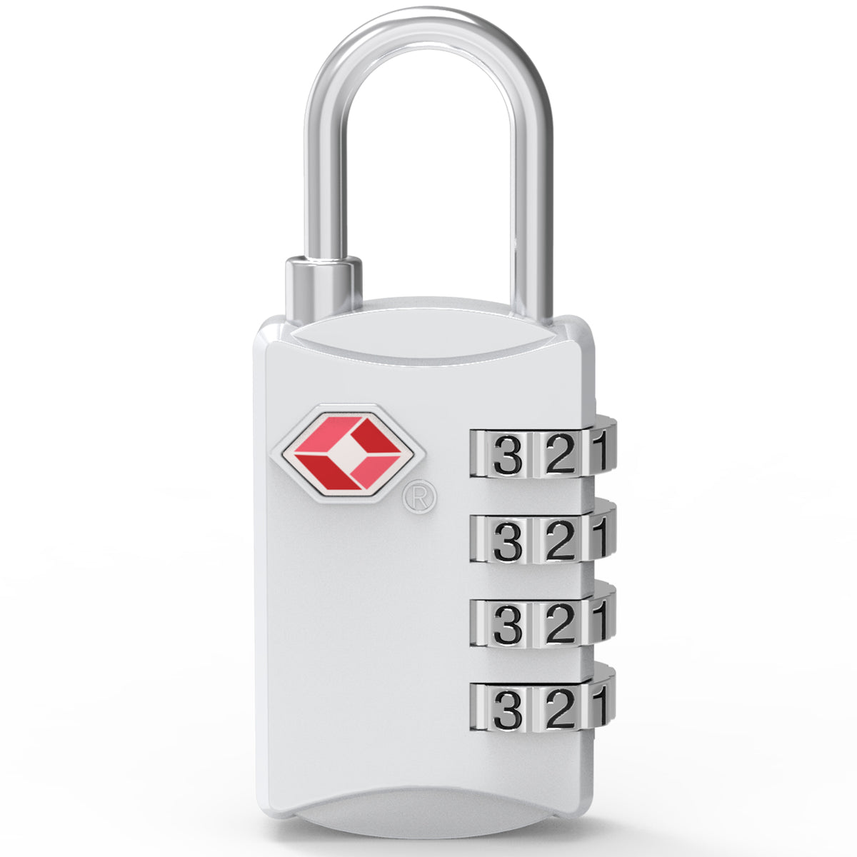 Diyife TSA Combination Padlock, 4 Digit Luggage Lock, Black, for Suitcase, Travel Bag, Gym Locker