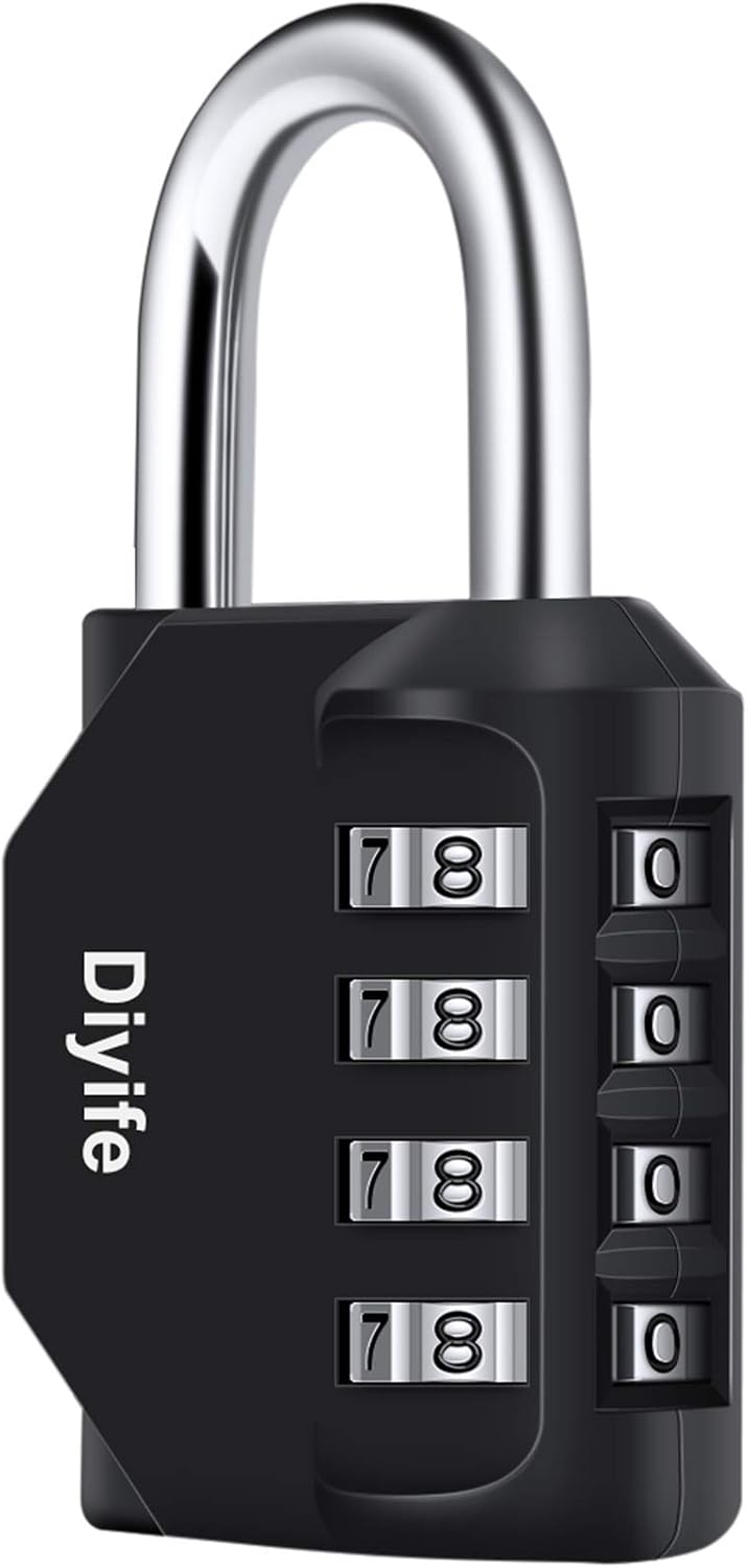 Diyife 4‑Digit Combination Padlock