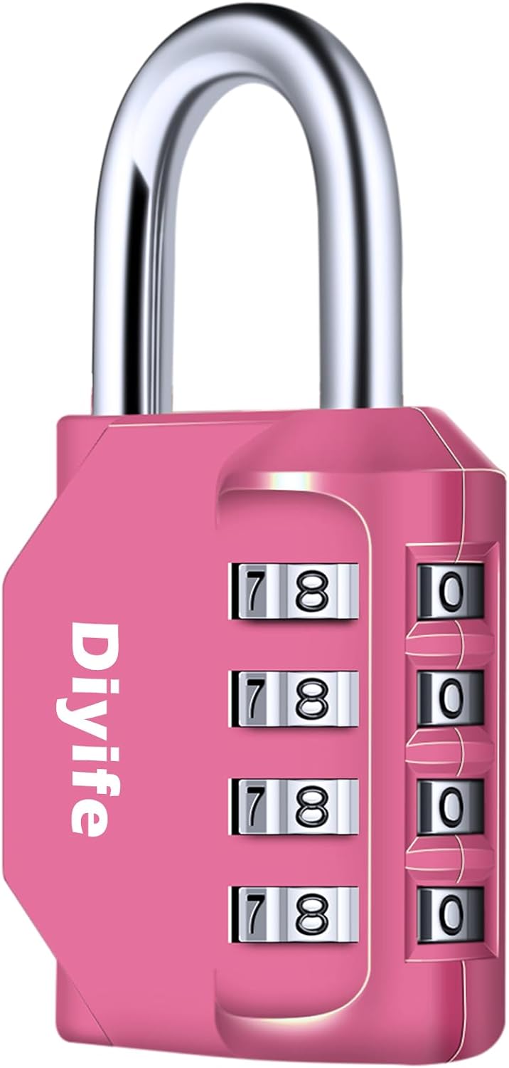 Diyife 4‑Digit Combination Padlock