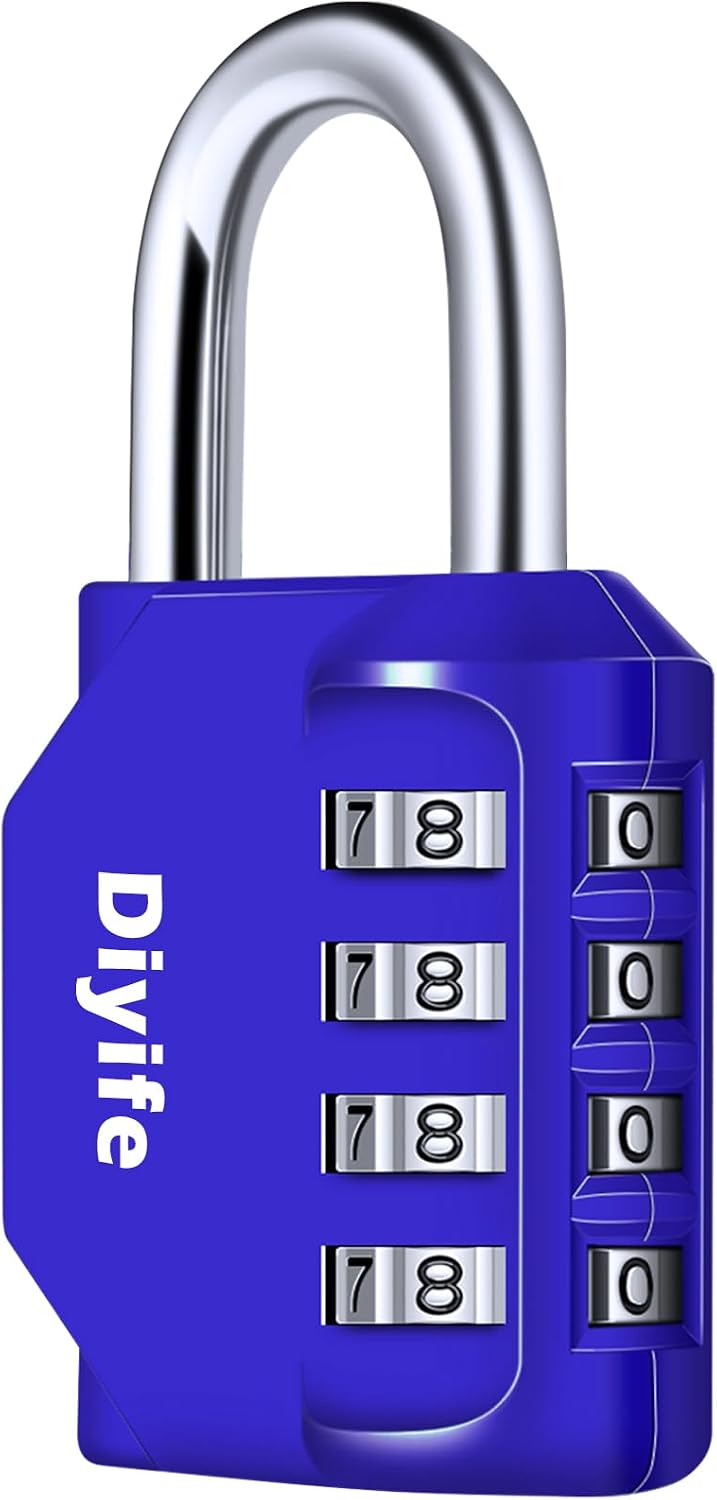 Diyife 4‑Digit Combination Padlock
