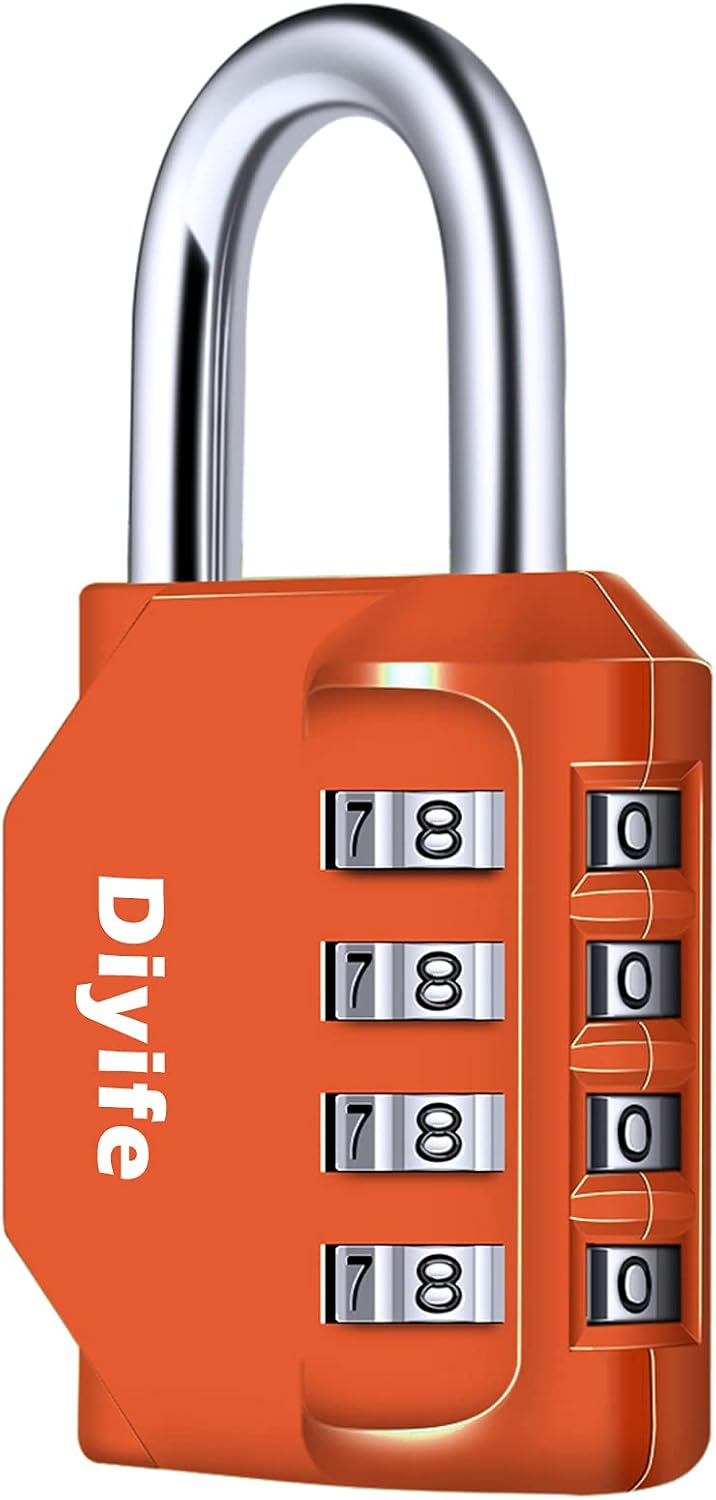 Diyife 4‑Digit Combination Padlock