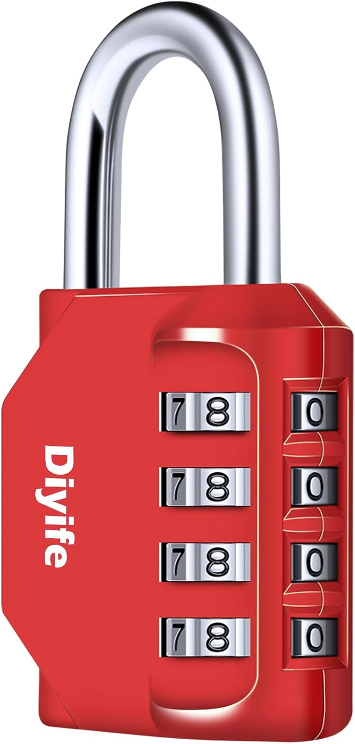 Diyife 4‑Digit Combination Padlock