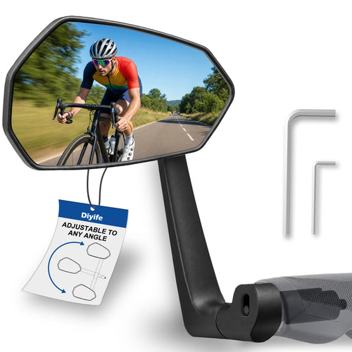Diyife Bar End Bike Mirrors, HD Version Bicycle Mirrors for Handlebar